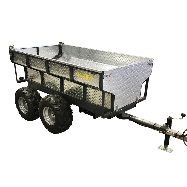 Kellfri Tipping trailer ATV 1,420 kg with electrical hydraulic tipper
