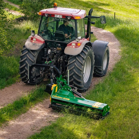 Kellfri Verge flail mower, 1.4 m with rear flap.