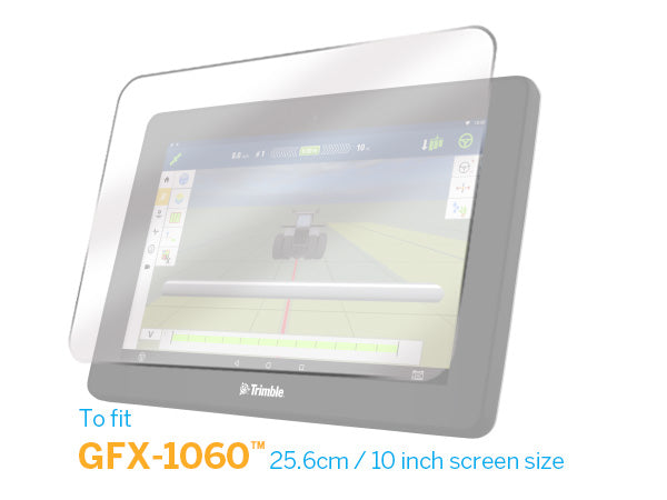 Trimble anti -glare screen protector. Anti-glare screen protector kit, GFX-1060 / XCN-1060. 129941  display screen protect GFX 750 GFX 1060 10 inch, 25.6 centimetre
