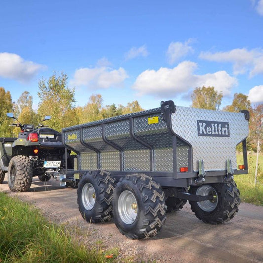 Kellfri Tipping trailer ATV 1,420 kg with electrical hydraulic tipper